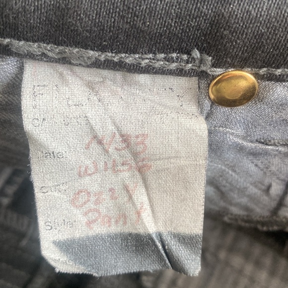 Fidelity Los Angeles Ozzy Jeans Womens Faux Leather in Zen Metallic Twill, NWOT - Picture 9 of 9